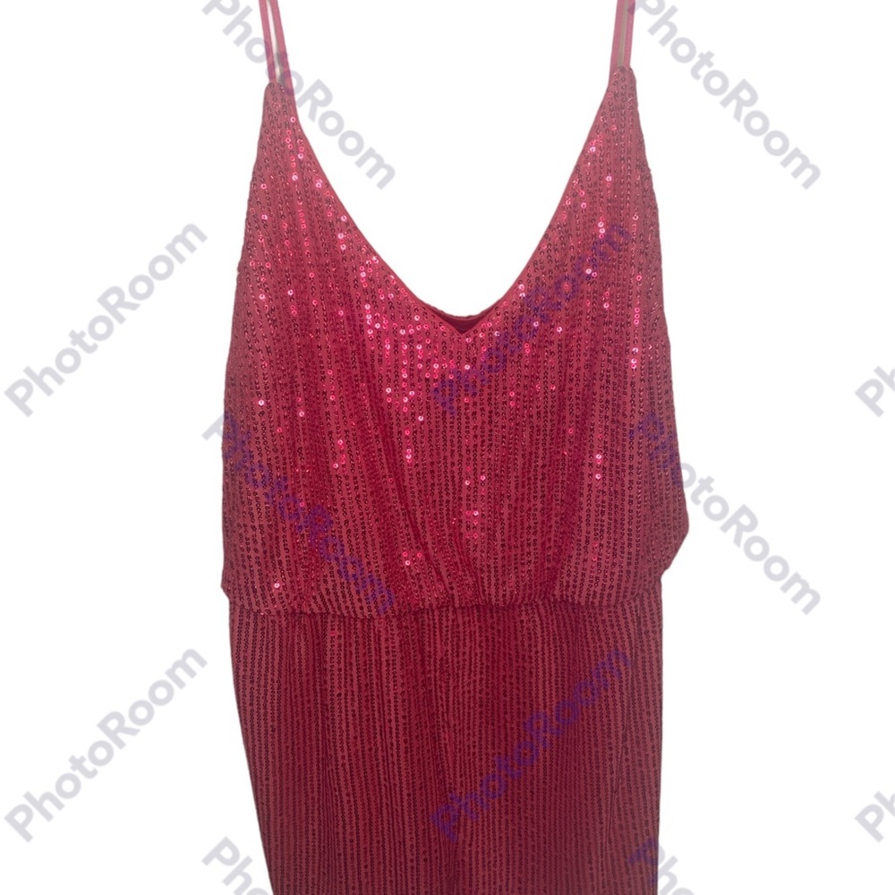 Double Crazy Pink Sequence Romper 1XL - Picture 4 of 4